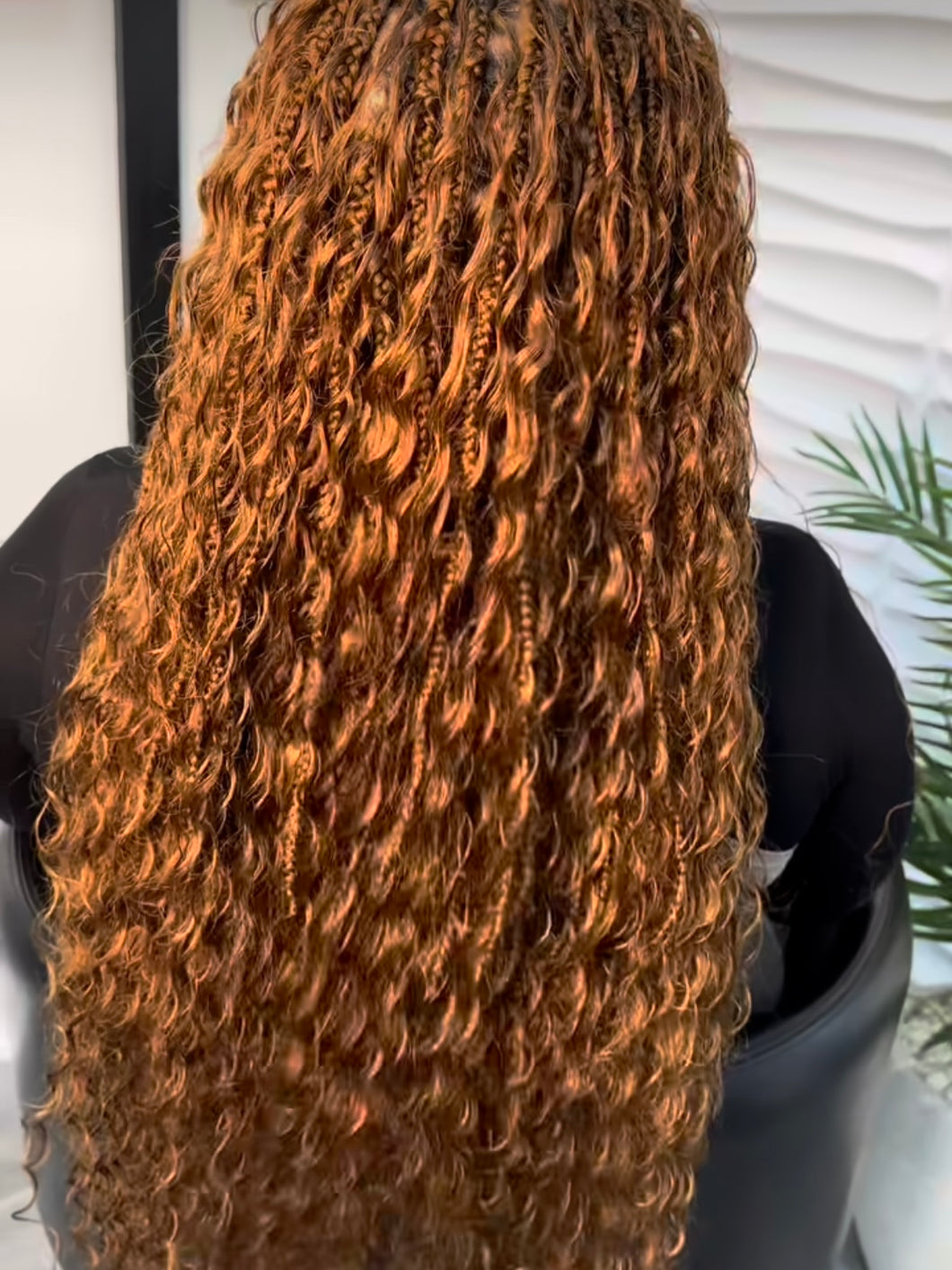 Deep wave Bohemian braiding and crochet hair 