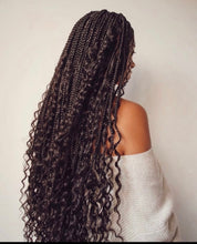 Load image into Gallery viewer, Deep wave Bohemian braiding and crochet hair &quot;22&quot; Beauty Ethic fibre
