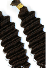 Load image into Gallery viewer, Deep wave bulk human hair for bohemian knotless braids
