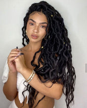 Load image into Gallery viewer, Goddess queen wavy locs&quot;24&quot; Beauty Ethic Fibre
